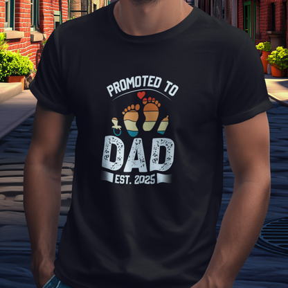 DAD T-Shirt PROMOTED Rundhals personalisiert