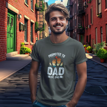 DAD T-Shirt PROMOTED Rundhals personalisiert