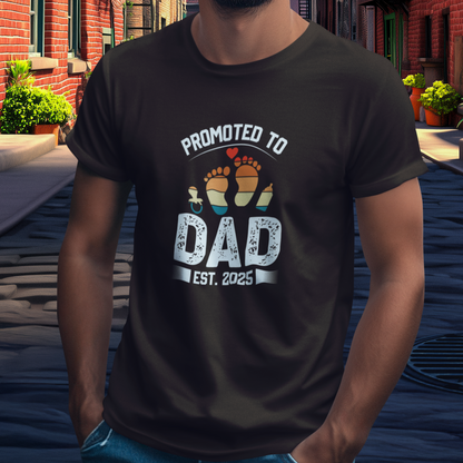 DAD T-Shirt PROMOTED Rundhals personalisiert