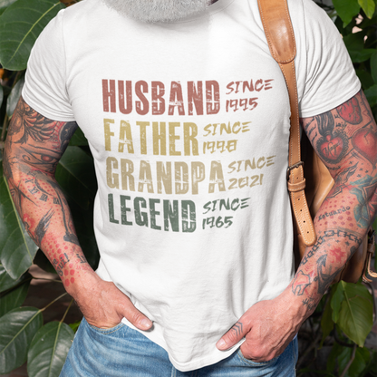 PAPA T-Shirt LEGEND Rundhals personalisiert