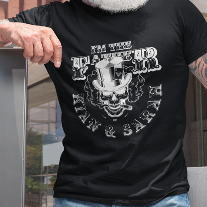 PAPA T-Shirt SKULL Rundhals personalisiert