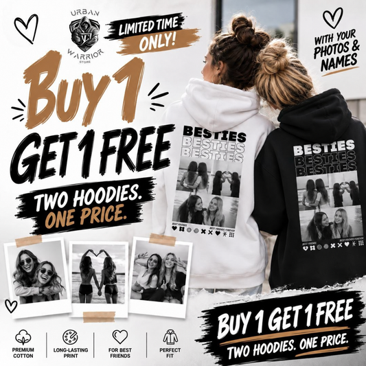 BESTIES Hoodie personalized with your photos