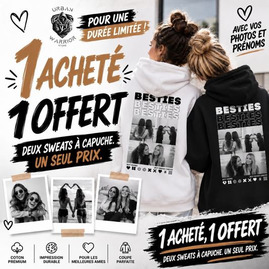 BESTIES Hoodie personalized with your photos