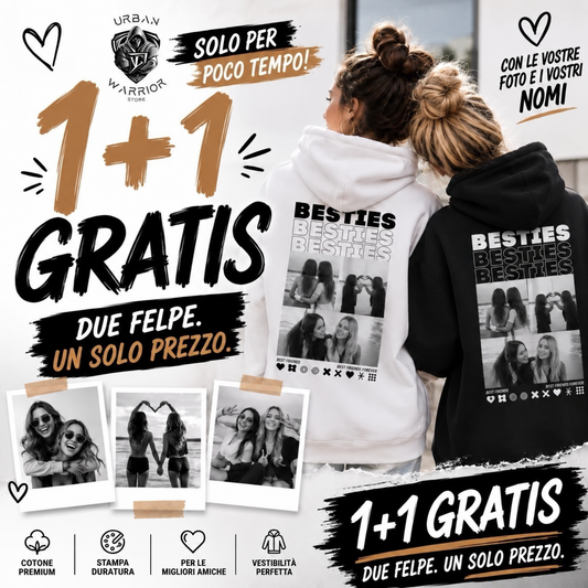 BESTIES Hoodie personalized with your photos