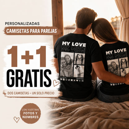 Camisetas MY LOVE: gráfico de la oferta 2 por 1.
