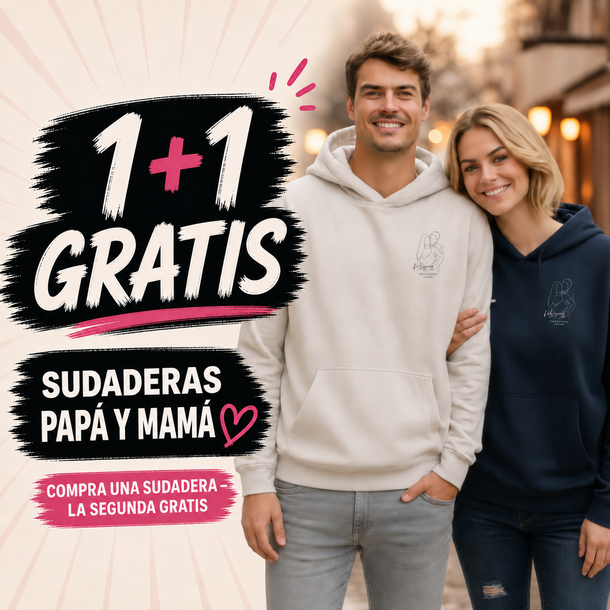 Papa & Mama Hoodies 1+1 (es)